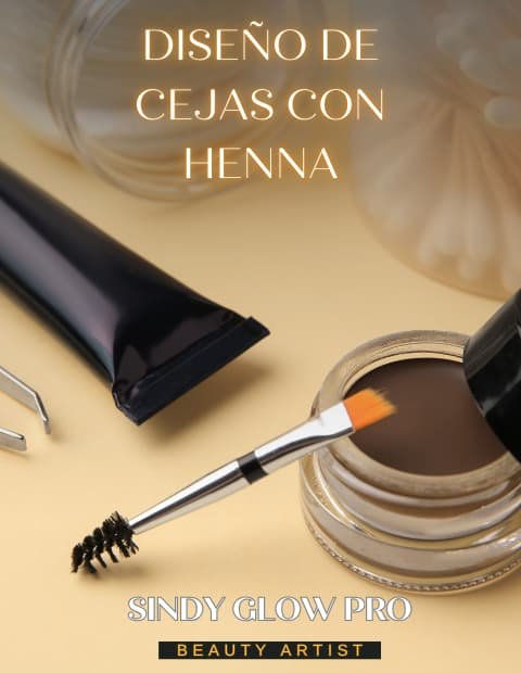 Tratamiento natural con henna para cejas en Sindy Glow Pro Houston
