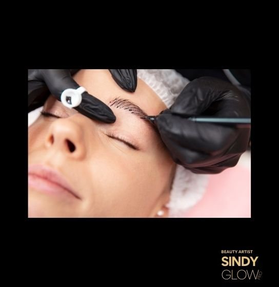 Detalle de microblading de cejas pelo a pelo – Sindy Glow Pro Houston